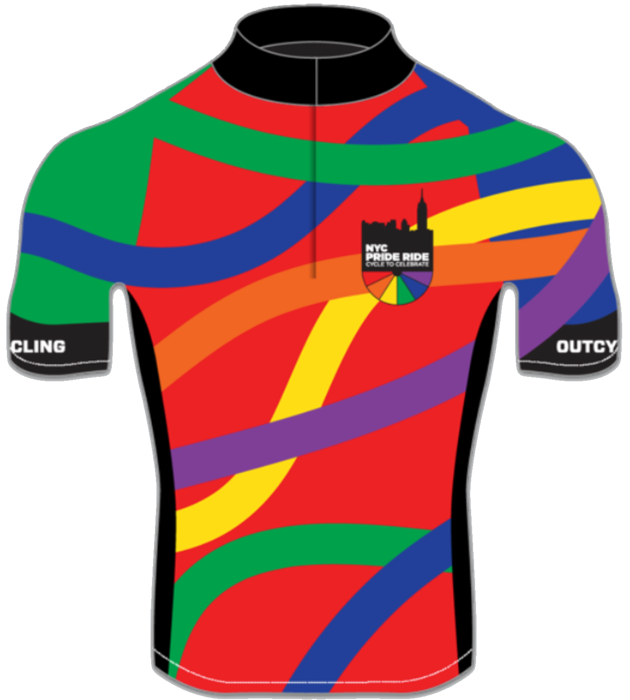 2020 OutCycling Pride Ride Jersey - MALE